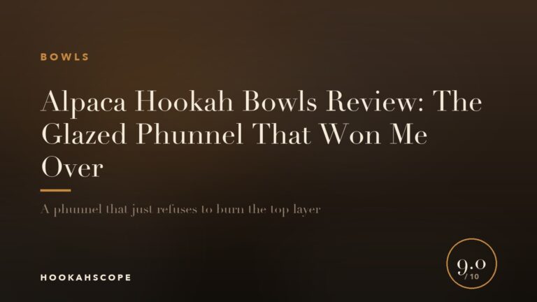 Alpaca Hookah Bowls Review: The Glazed Phunnel That Won Me Over